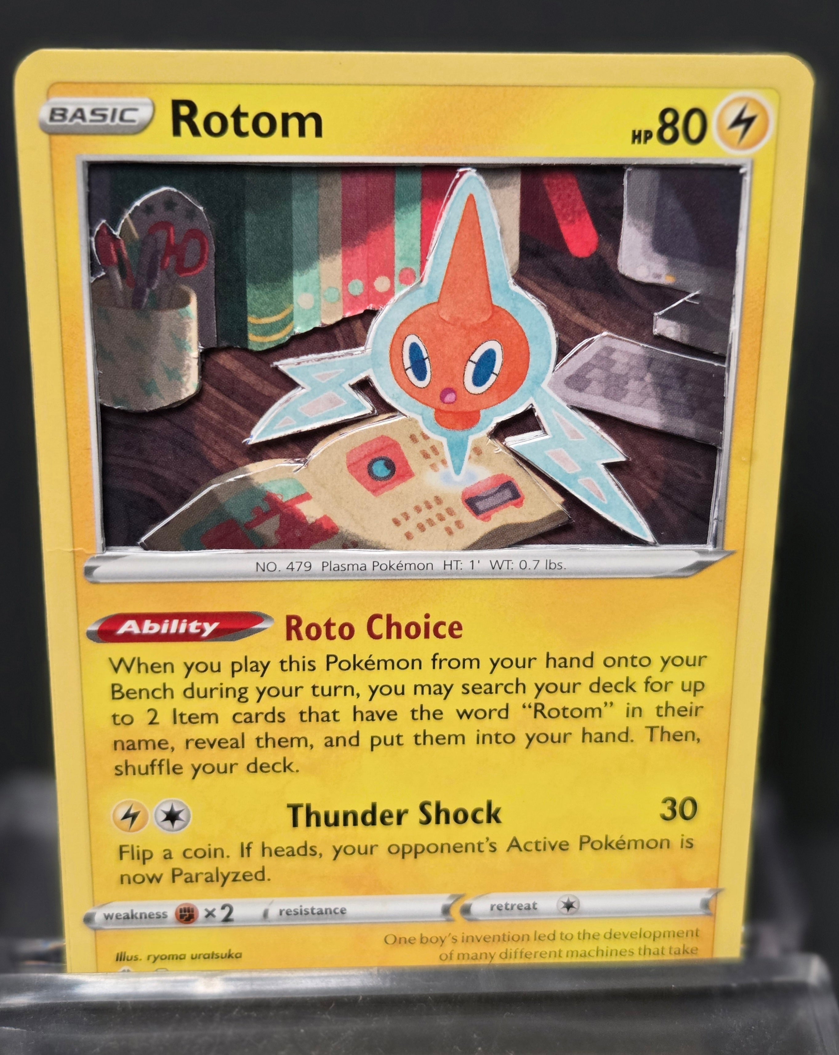 Custom 3D Cut Pokémon Cards - Rotom