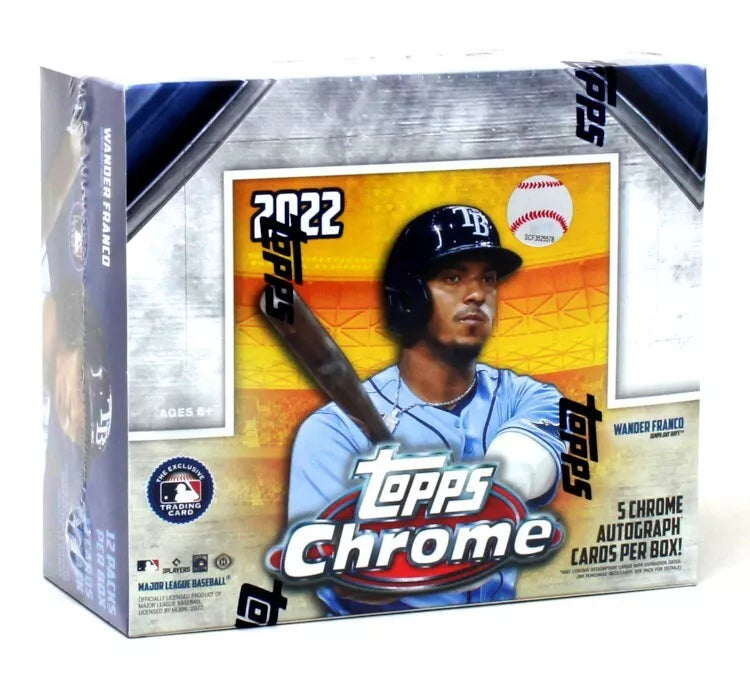2022 Topps Chrome Baseball Jumbo Hobby Box (1 Silver Pack Included)