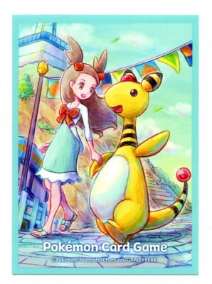 Pokémon Card Sleeve - Jasmine & Ampharos (Single Sleeve)