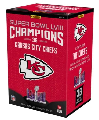 2024 Panini Kansas City Chiefs Super Bowl LVIII Champions NFL Football 36ct. BOX SET