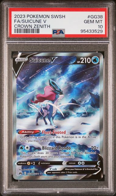 Suicune V Crown Zenith GG38/GG70 PSA 10