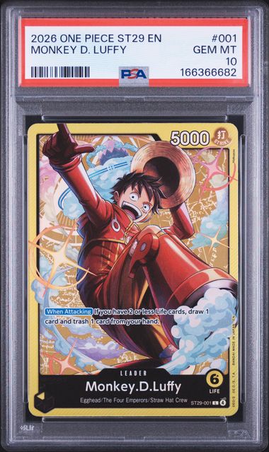 Monkey.D.Luffy Starter Deck Egghead ST29-001 PSA 10