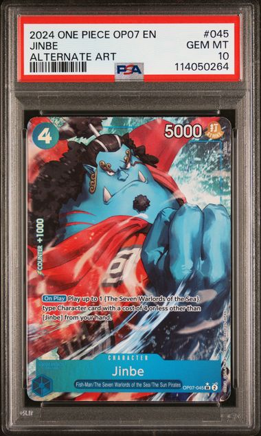 Jinbe Alternate Art OP07 500 Years in the Future OP05-045 PSA 10