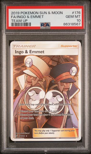 Ingo & Emmet Full Art Team Up 176/181 PSA 10
