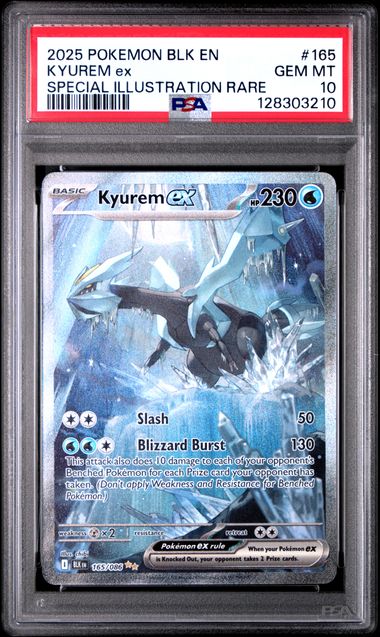 KYUREM EX SIR BLACK BOLT 165/086 PSA 10
