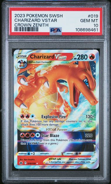 Charizard VSTAR Crown Zenith 019/159 PSA 10