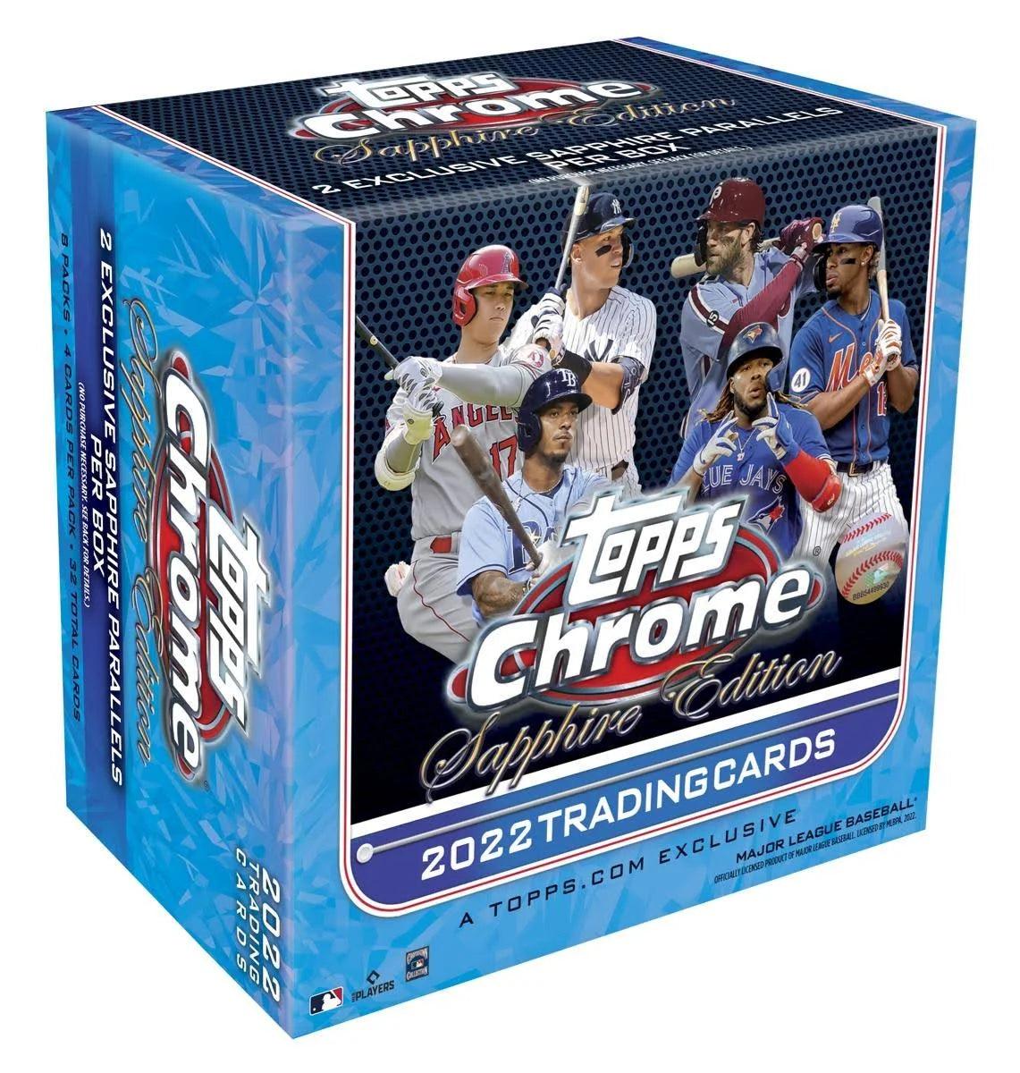 2022 Topps Chrome Sapphire Baseball Hobby Box - Josh's Cards