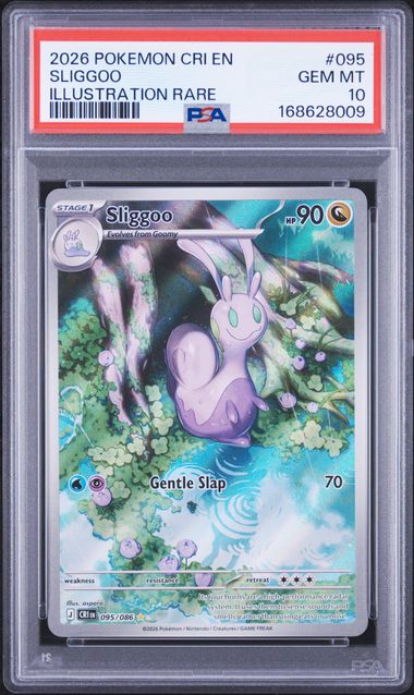 Sliggoo Illustration Rare ME04 Chaos Rising 095/086 PSA 10