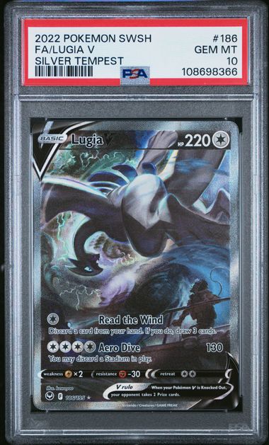 Lugia V Silver Tempest 186/195 PSA 10