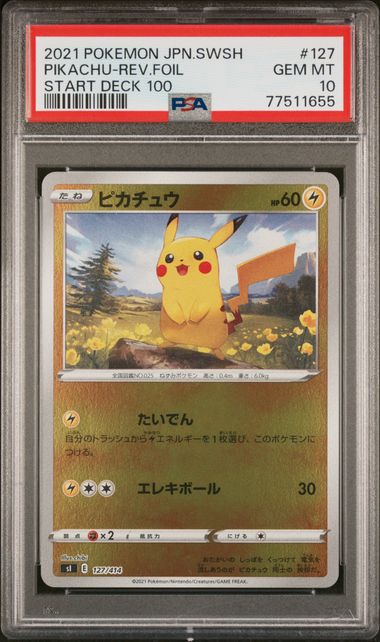 Pikachu Reverse Holo Start Deck 100 127/414 PSA 10