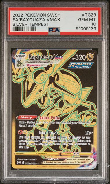 Rayquaza VMAX Silver Tempest TG29/TG30 PSA 10