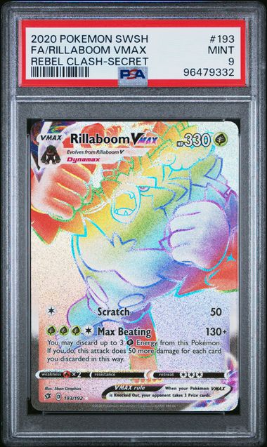 Rilaboom VMAX Rebel Clash 197/192 PSA 9