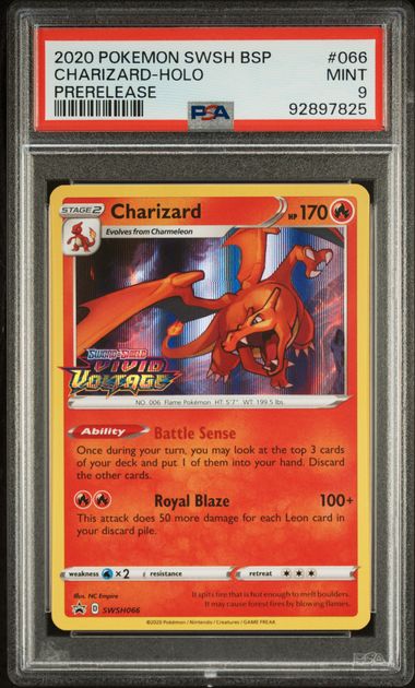 Charizard Promo SWSH066 PSA 9