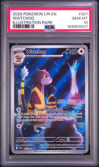 Watchhog Illustration Rare Chaos Rising 097/086 PSA 10