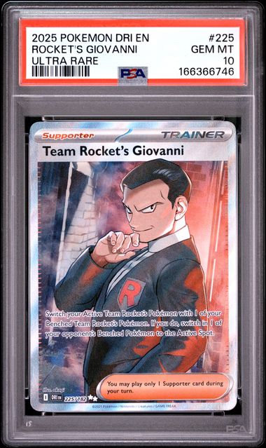 Team Rocket's Giovanni Destined Rivals 225/182 PSA 10