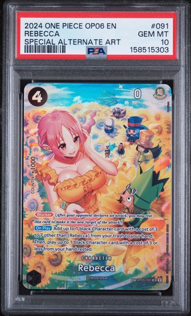 Rebecca Special Alternate Art (OP-05) Wings of The Captain PSA 10