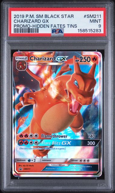 Charizard GX Black Star Promo SM211 PSA 9
