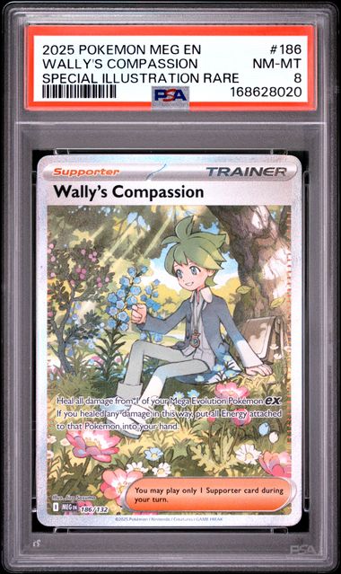Wally's Compassion SIR ME01 Mega Evolution 186/132 PSA 8