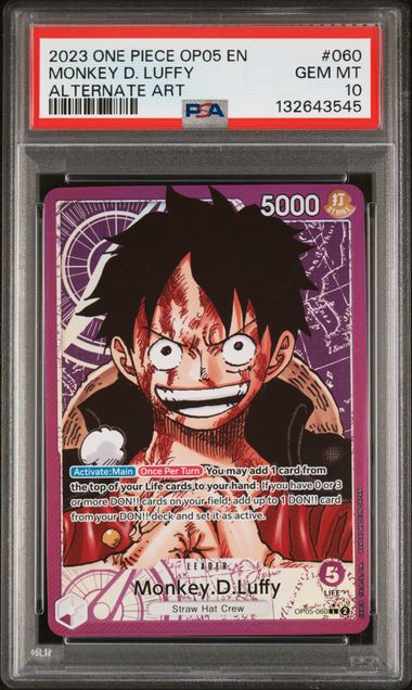 Monkey.D.Luffy Awakening of the New Era OP05-060 PSA 10