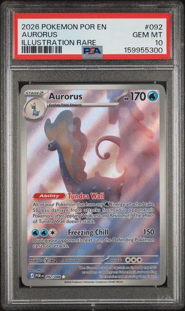 Aurorus Illustration Rare Perfect Order 092/088 PSA 10