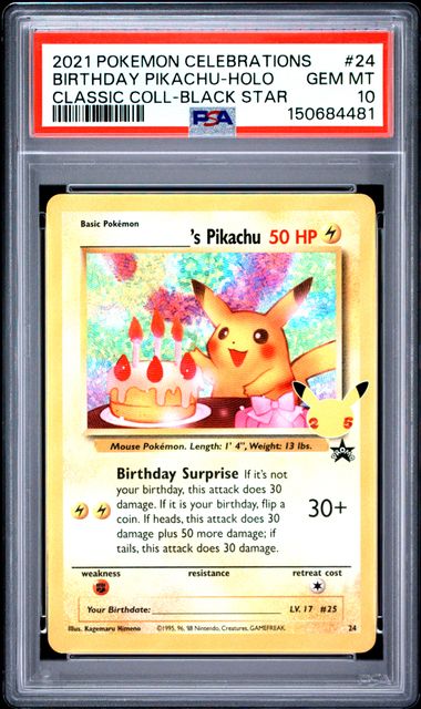 _______'s Pikachu Celebrations Classic Collection #24 PSA 10