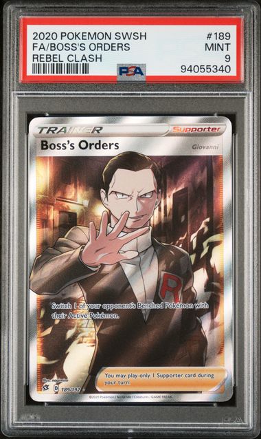 Boss's Orders Rebel Clash 189/192 PSA 9