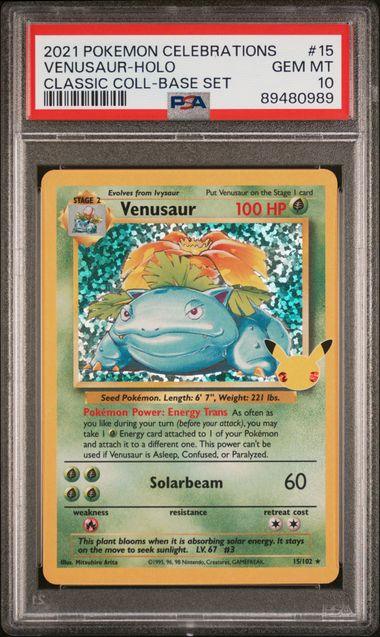 Pokemon: Venusaur Celebrations 15/102 PSA 10 - Josh's Cards