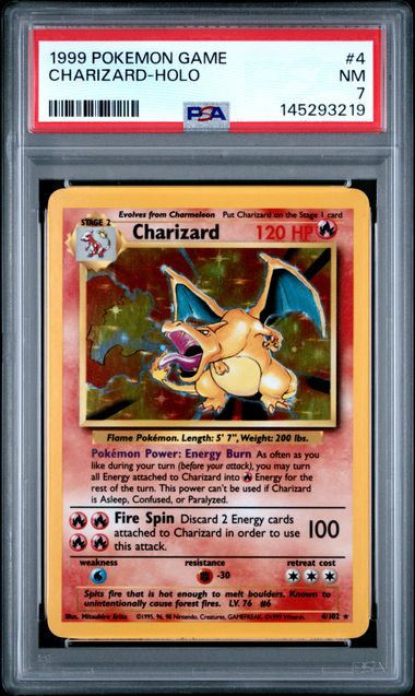 Charizard Base Set 4/102 PSA 7
