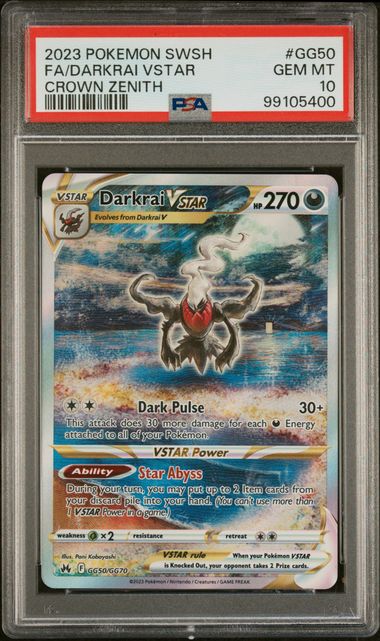 Darkrai VSTAR Crown Zenith GG50/GG70 PSA 10