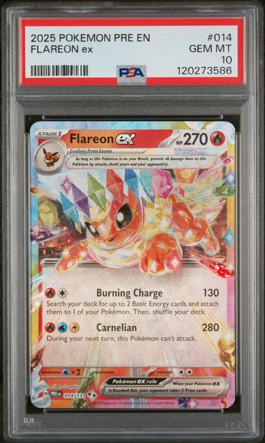 Flareon ex Prismatic Evolutions 014/131 PSA 10