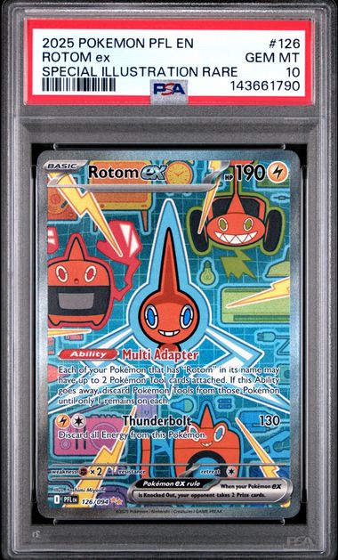 Rotom EX Special Illustration Rare Phantasmal Flames 126/094 PSA 10