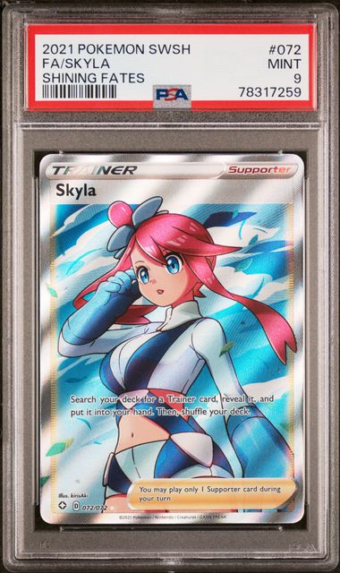 Pokemon: Skyla Shining Fates 072/072 PSA 9