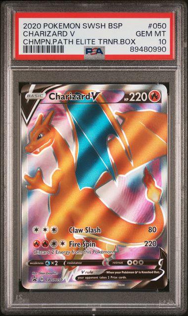 Pokemon: Charizard V Promo SWSH050 PSA 10 - Josh's Cards