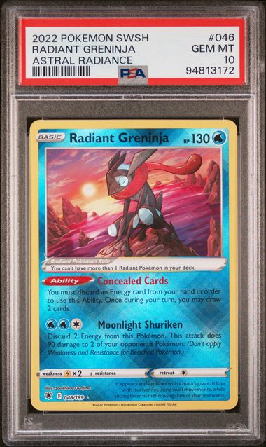 Radiant Greninja Silver Tempest 046/189 PSA 10