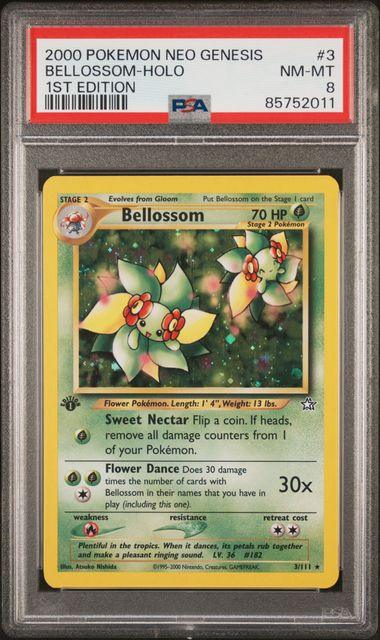 Pokemon: Belossom Neo Genesis 1st Edition 3/111 PSA 8