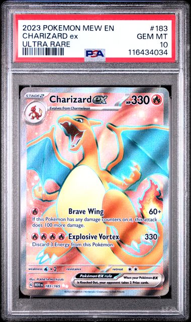 Charizard ex Pokemon 151 183/165 PSA 10