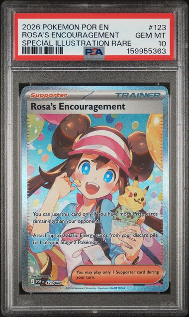 Rosa's Encouragement Special Illustration Rare Perfect Order 123/088 PSA 10