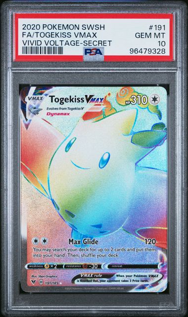 Togekiss VMAX Vivid Voltage 191/185 PSA 10