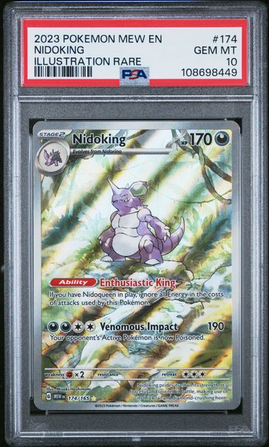 Nidoking Pokemon 151 174/165 PSA 10