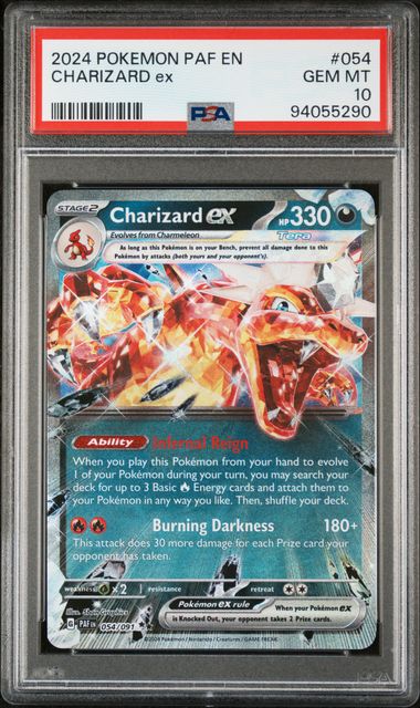 Charizard ex Paldean Fates 054/091 PSA 10