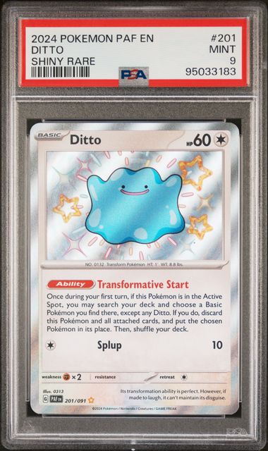 Ditto Paldean Fates 201/091 PSA 9