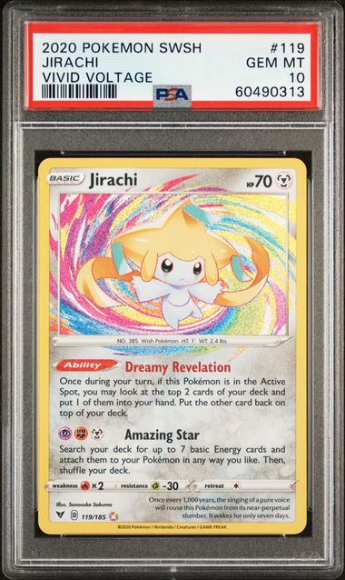 Jirachi Amazing Rare Vivid Voltage 119/185 PSA 10