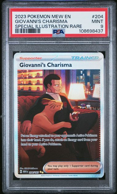 Giovanni's Charisma Pokemon 151 204/165 PSA 9