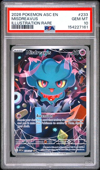 Misdreavus Ascended Heroes 233/217 PSA 10