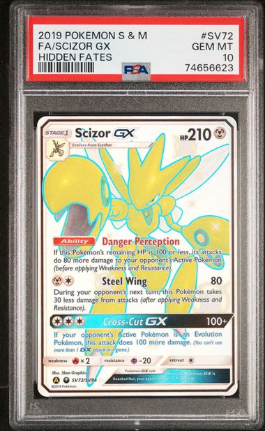 Scizor GX Hidden Fates SV72/SV94 PSA 10