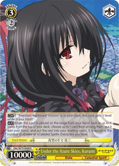 Under the Azure Skies, Kurumi (DAL/W79-E008 R) - Date A Live