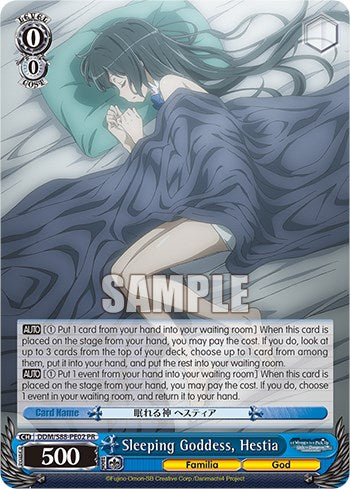 Sleeping Goddess, Hestia (DDM/S88-PE02 PR) - Is it Wrong to Try to Pick Up Girls in a Dungeon?