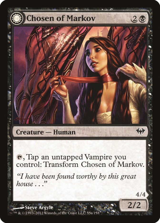 Chosen of Markov // Markov's Servant (DKA-055) - Dark Ascension: (Double Faced Transform)