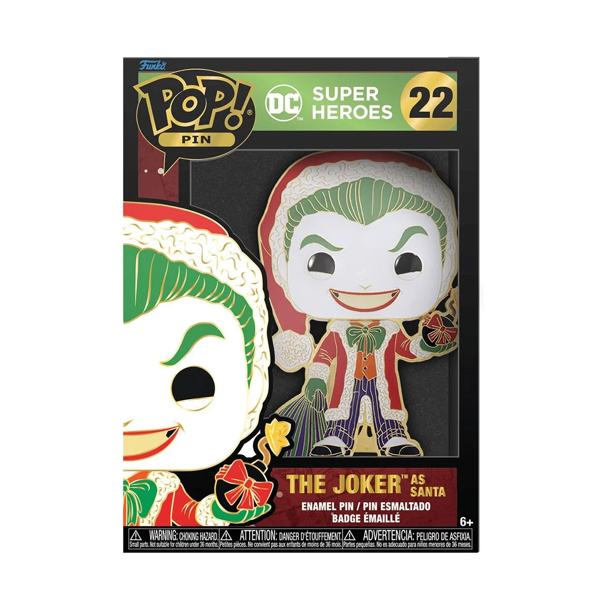 Funko Pin: DC Comics Holiday The Joker as Santa