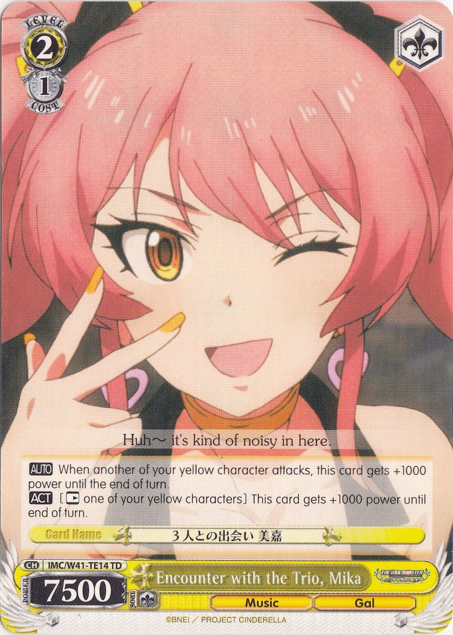 Encounter with the Trio, Mika (IMC/W41-TE14 TD) - The iDOLM@STER Cinderella Girls